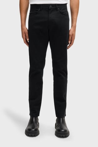 BOSS BOSS Erkek Slim Fit Esnek Pamuklu Normal Bel Düz Paça Siyah Pantolon 50524421-001