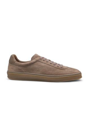 BOSS BOSS Erkek Süet Tasarımlı Düşük Bilek Rahat Taban Deri Kahverengi Sneaker 50549058-250