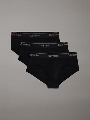 Calvin Klein Calvin Kleın Erkek 3'lü Şerit Bantlı Renkli Siyah Külot 000NB4075A-Q6A