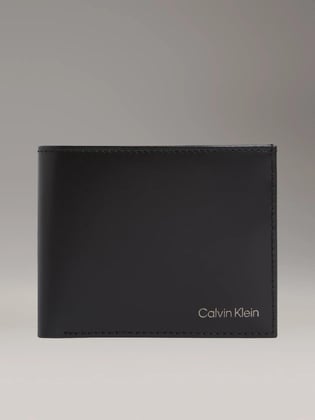 Calvin Klein Calvin Klein Erkek Bozuk Para Bölmeli RFID Korumalı Deri Siyah Cüzdan LV04D1105G-UB1