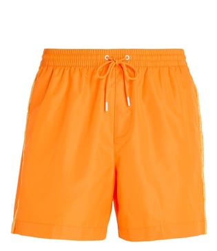 Calvin Klein Calvin Kleın Erkek Çabuk Kuruyan Kumaşlı Normal Kesim Turuncu Mayo KM0KM00810-SE8