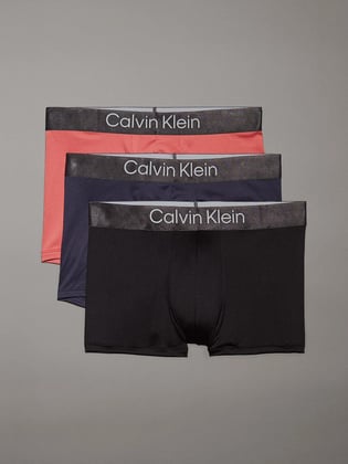 Calvin Klein Calvin Klein Erkek Dar Kalıp Nefes Alabilen Kumaş Logolu Elastik Bel Bantlı 3'lü Çok Renkli Boxer LV00NB4269-VSA