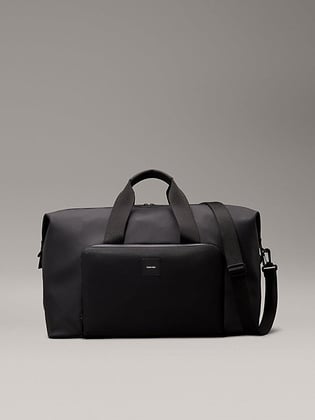 CALVIN KLEIN Calvin Kleın Erkek Geniş İç Hacimli Ekstra İç Bölmeli Ön Fermuar Cepli Deri Siyah Valiz K50K512782-BEH