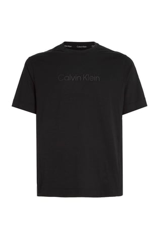 Calvin Klein Calvin Kleın Erkek Logolu Bisiklet Yaka Kısa Kol Standart Siyah T-Shirt 00GMS3K108-BAE