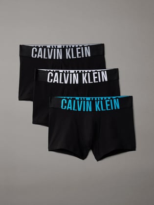 Calvin Klein Calvin Klein Erkek Logolu Beli Lastikli Yüksek Bel Pamuklu Siyah Boxer 000NB3608A-VVL