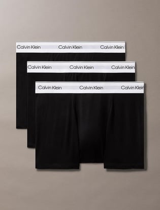 Calvin Klein Calvin Klein Erkek Pamuklu Normal Kalıp Logolu Elastik Bel Bantlı 3'lü Siyah Boxer LV00NB4286-UB1