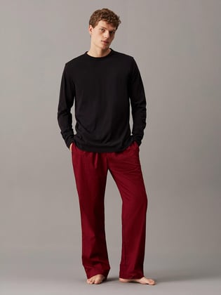 Calvin Klein Calvin Kleın Erkek Pamuklu Rahat Kesim Kırmızı Eşofman Takımı 000NM2781E-SX5