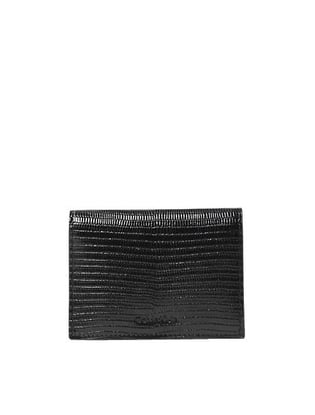 Calvin Klein Calvin Klein Erkek Parlak Dış Yüzeyli Yatay Çizgi İşlemeli Deri Siyah Cüzdan LV04D1101G-UB1