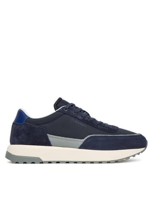 Calvin Klein Calvin Klein Erkek Süet Detaylı Rahat Taban Lacivert Sneaker HM0HM01714-02F