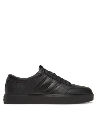 Calvin Klein Calvin Klein Erkek Topuk Destekli Düşük Bilek Deri Siyah Sneaker HM0HM01898-0GJ