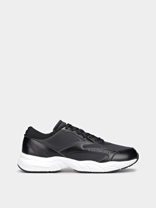 Calvin Klein Calvin Kleın Erkek Yüksek Tabanlı Fileli Siyah Sneaker YM0YM01104-0GM