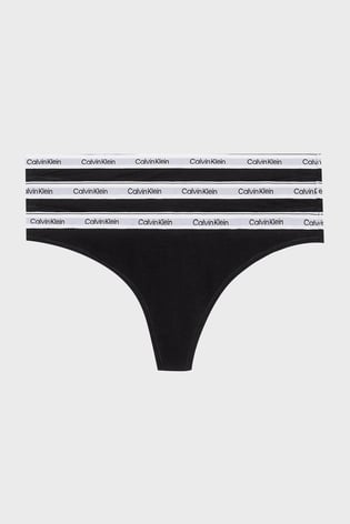 Calvin Klein Calvin Kleın Kadın Marka Logolu Rahat Kesim Siyah Külot 000QD5209E-UB1