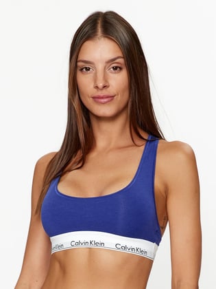 Calvin Klein Calvin Kleın Kadın Marka Logolu Askılı Spor Giyim Günlük Lacivert Büstiyer 0000F3785E-FPT
