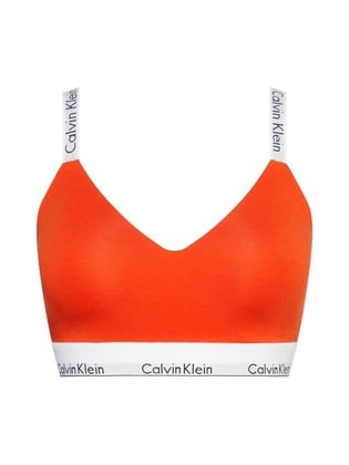 Calvin Klein Calvin Kleın Kadın Marka Logolu Askılı Spor Giyim Günlük Turuncu Büstiyer 000QF7060E-1TD