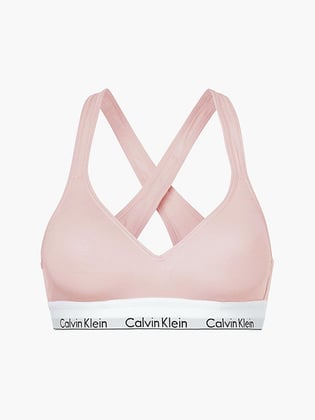Calvin Klein Calvin Kleın Kadın Marka Logolu Askılı Spor Giyim Günlük Pembe Büstiyer 000QF1654E-2NT