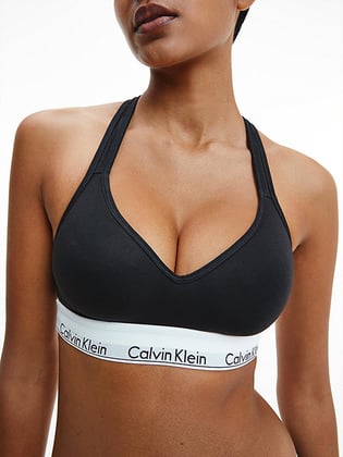 Calvin Klein Calvin Kleın Kadın Marka Logolu Askılı Spor Giyim Günlük Siyah Büstiyer 000QF1654E-001