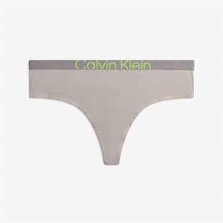 Calvin Klein Calvin Kleın Kadın Marka Logolu Beli Lastikli Gri Külot 000QF7401E-PET