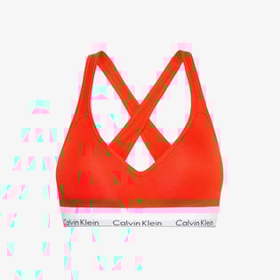 Calvin Klein Calvin Kleın Kadın Marka Logolu Askılı Spor Giyim Günlük Turuncu Büstiyer 000QF1654E-1TD