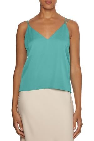 Calvin Klein Calvin Kleın Kadın Pamuklu V Yaka Regular Fit Yeşil Bluz K20K203781-L7R