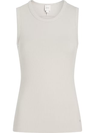 CALVIN KLEIN Calvin Kleın Kadın Pamuklu Yuvarlak Kolsuz Günlük Gri Atlet K20K208054-PE0
