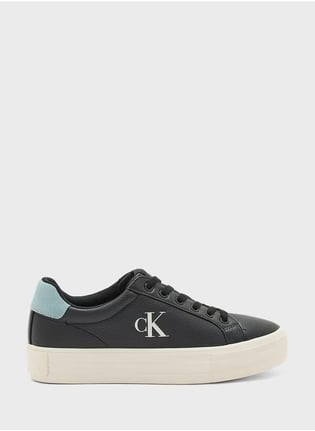 Calvin Klein Calvin Kleın Kadın Yüksek Rahat Taban Deri Siyah Sneaker YW0YW01669-0GX