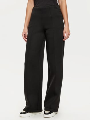 Calvin Klein Calvin Kleın Kadın Yüksek Bel Esnek Kumaş Geniş Kesim Fermuarlı Cepli Siyah Eşofman Altı K20K207947-BEH