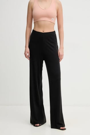 Calvin Klein Calvin Klein Kadın Yüksek Bel Geniş Paça Regular Fit Siyah Pantolon J20J225337-BEH