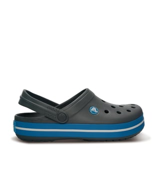 Crocs Crocs UNISEX Renkli Logo Detaylı Günlük Lacivert-Gri Terlik 11016-07W