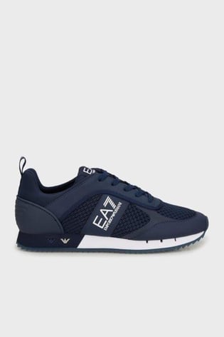 EA7 Ea7 Erkek Nefes Alabilen File Detaylı Rahat Taban Kartal Logo Motifli Lacivert Sneaker 7X000334 AF18610-MB198