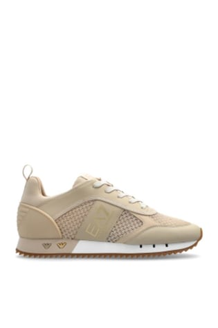 EA7 Ea7 Erkek Nefes Alabilen File Detaylı Rahat Taban Kartal Logo Motifli Bej Sneaker 7X000334 AF18610-MZ181