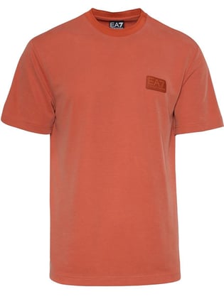 Ea7 Ea7 Erkek Normal Kesim Yuvarlak Yaka Düz Model Kırmızı T-Shirt 7M000089 AF13862-U3012