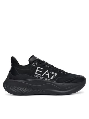 EA7 Ea7 Erkek Rahat ve Yüksek Taban Nefes Alabilen Üst Yüzeyli Siyah-Gümüş Sneaker X8X245 XK442-MC270