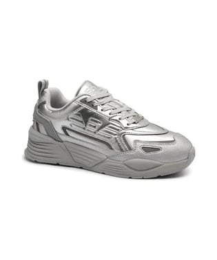 EA7 Ea7 Erkek Yüksek Rahat Taban Kartal Logolu Gümüş Sneaker 7X000306 AF18446-MZ047