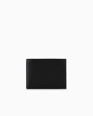 EMPORIO ARMANI Emporıo Armani Erkek Kapamasız Bölmeli Deri Siyah Cüzdan Y4R166 Y068E-80001
