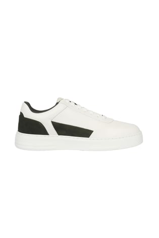 Emporio Armani Emporıo Armani Erkek Marka Logolu Bağcıklı Kaydırmaz Tabanlı Günlük Beyaz Sneaker X4X645 XN958-T439