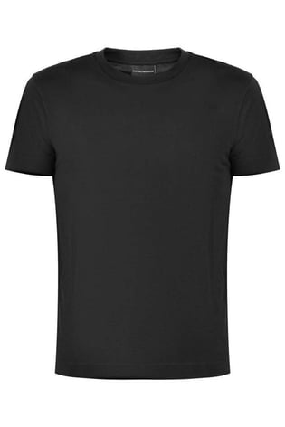 Emporio Armani Emporıo Armani Erkek Marka Logolu Rahat Siyah T-Shirt 8N1T83 1J2VZ-0999