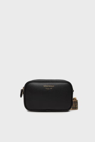 EMPORIO ARMANI Emporıo Armani Kadın Ayarlanabilir Omuz Askılı Fermuar Kapamalı Siyah Omuz Çantası EW000537 AF12103-MC032