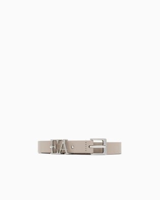 EMPORIO ARMANI Emporıo Armani Kadın EA Yazı Metal Toka Ayarlanabilir Bej Kemer EW002025 AF13383-U6152