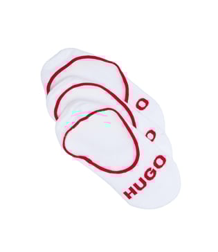 HUGO HUGO Erkek Dokuma Kumaş Marka Logolu Beyaz Çorap 50514921-100