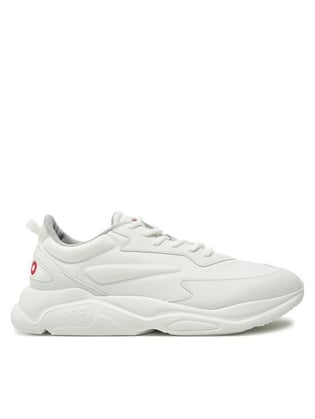 HUGO HUGO Erkek Yüksek Rahat Taban Deri Beyaz Sneaker 50536960-116