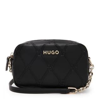 HUGO HUGO Kadın Ayarlanabilir Çapraz Askılı Logo Desenli Siyah Omuz Çantası 50523697-001