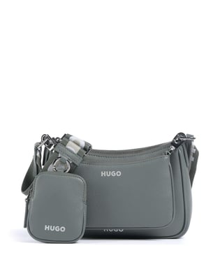 HUGO HUGO Kadın Marka Logolu Ayarlanabilir Omuz Askılı Gri Omuz Çantası 50516579-343