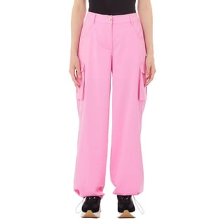 LIU JO Lıu Jo Kadın Rahat Kesim Cep Detaylı Geniş Paça Pembe Pantolon TA5143TS922-X0671