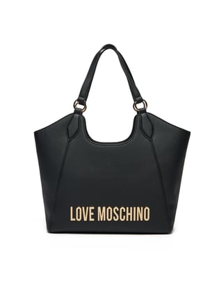Love Moschino Love Moschino Kadın Düz Renkli Astar Polyester Kısa Askılı Siyah Omuz Çantası JC4165PP1MKD0-000