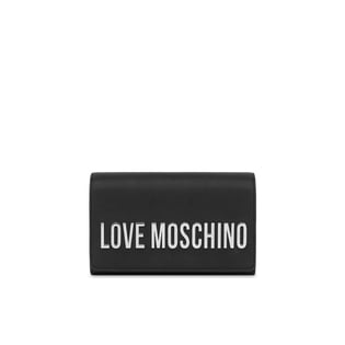 Love Moschino Love Moschino Kadın İnce Metal Zincir Askılı Deri Siyah Omuz Çantası JC4103PP1MKD0-00B