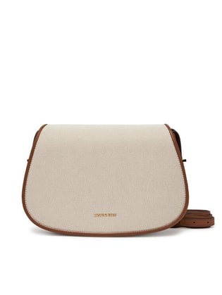 Michael Kors Michael Kors Kadın Dokuma Kumaş Kenarları Deri Ayarlanabilir Askı Kahverengi Omuz Çantası 30S5GL0M2C-LUGGAGE