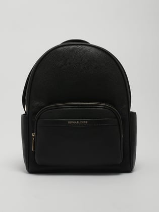 Michael Kors Michael Kors Kadın Düz Deri Küçük Cep Fermuar Kapama Ayarlanabilir Askı Siyah Sırt Çantası 30S4G8XB2L-BLACK