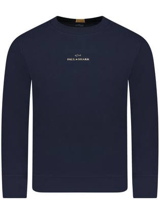 Paul Shark Paul Shark Erkek Pamuklu Uzun Kol Dokuma Günlük Kullanım Lacivert Sweatshirt 14311897-50E