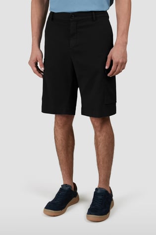 Paul Shark Paul Shark Erkek Regular Fit Cep Detaylı Siyah Şort 25414022-011