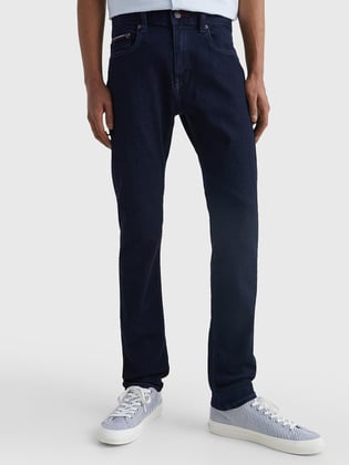 Tommy Hilfiger Tommy Hilfiger Erkek Denim Normal Belli Düz Model Günlük Kullanım Mavi Jeans MW0MW15600-1AW